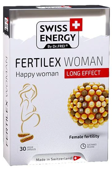 image for Capsule Swiss Energy Fertilex Woman, 30 buc. foto