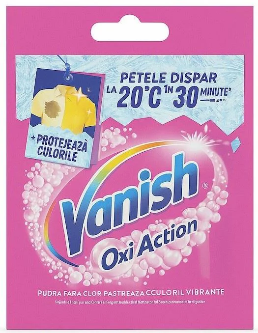image for Pudra pentru indepartarea petelor Vanish Oxi Action Color, 30 g foto