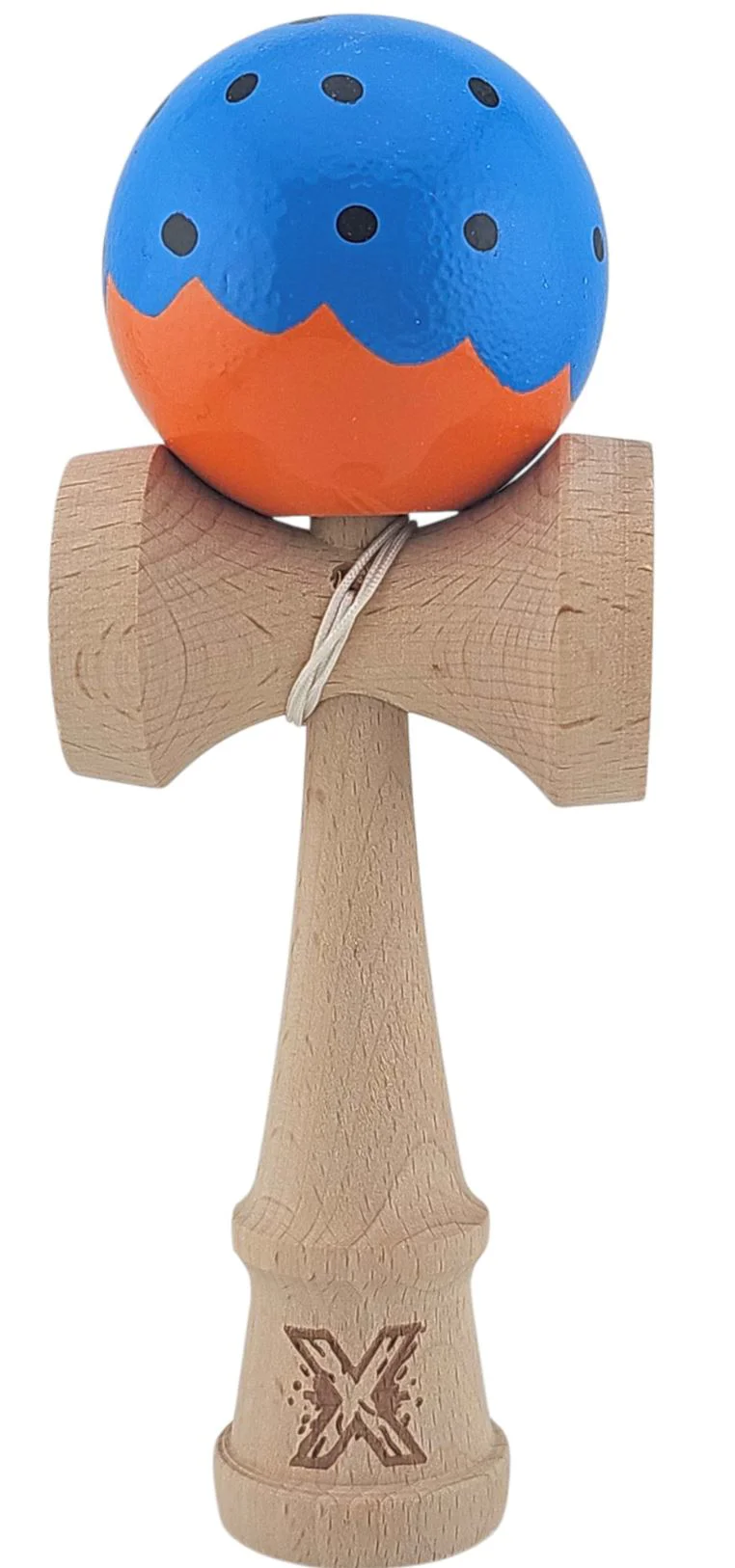 image for Kendama Essa Toys Flippy X Original Albastru-Portocaliu foto
