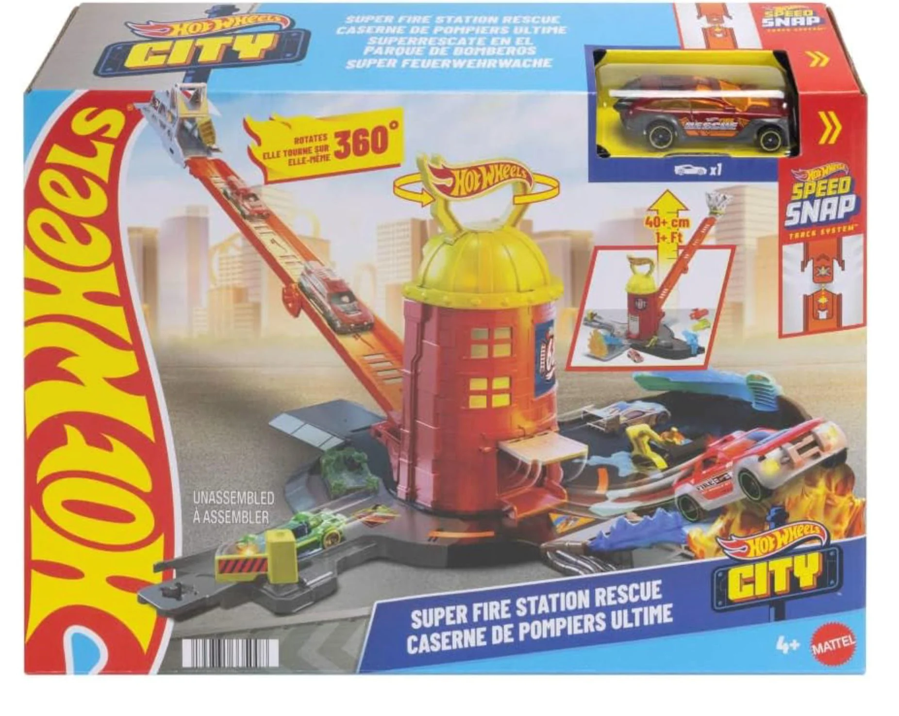 image for Set de joaca pentru copii Hot Wheels Statie de pompieri foto