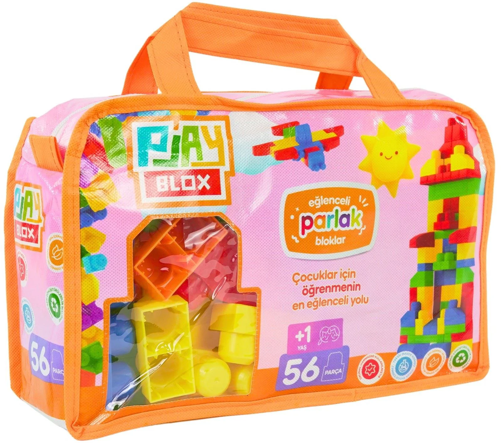 image for Конструктор с цветными блоками Play Blox, 56 шт. foto