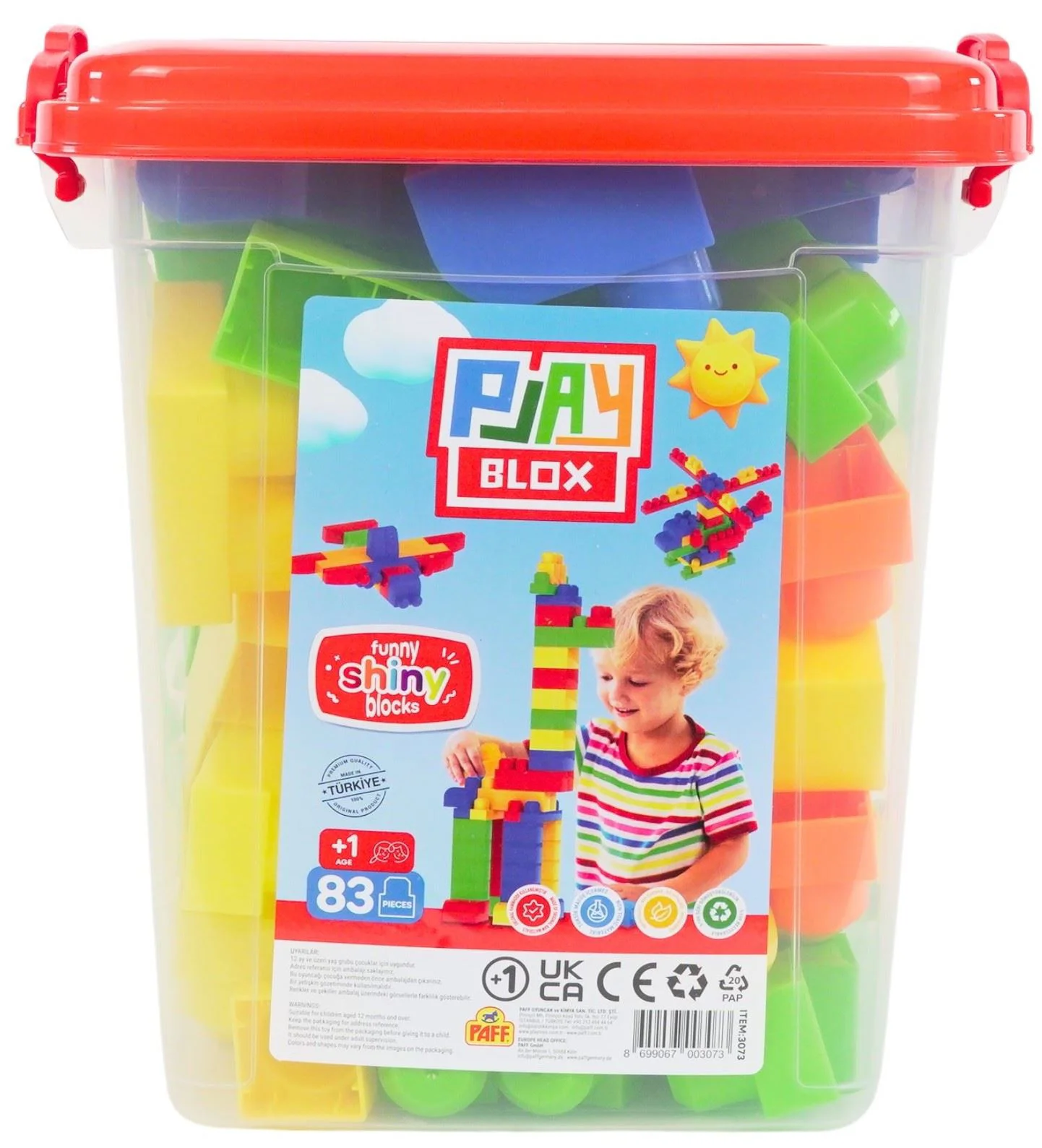 image for Конструктор с цветными блоками Play Blox в коробке, 107 шт. foto