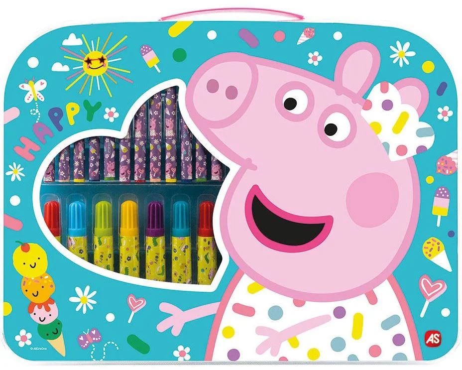 image for Набор для рисования в чемоданчике AS Kids Peppa Pig foto