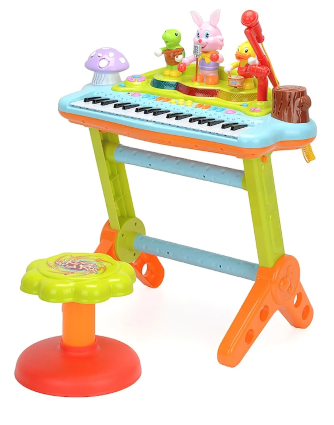 image for Jucarie muzicala Hola Toys Pian interactiv cu scaunel foto