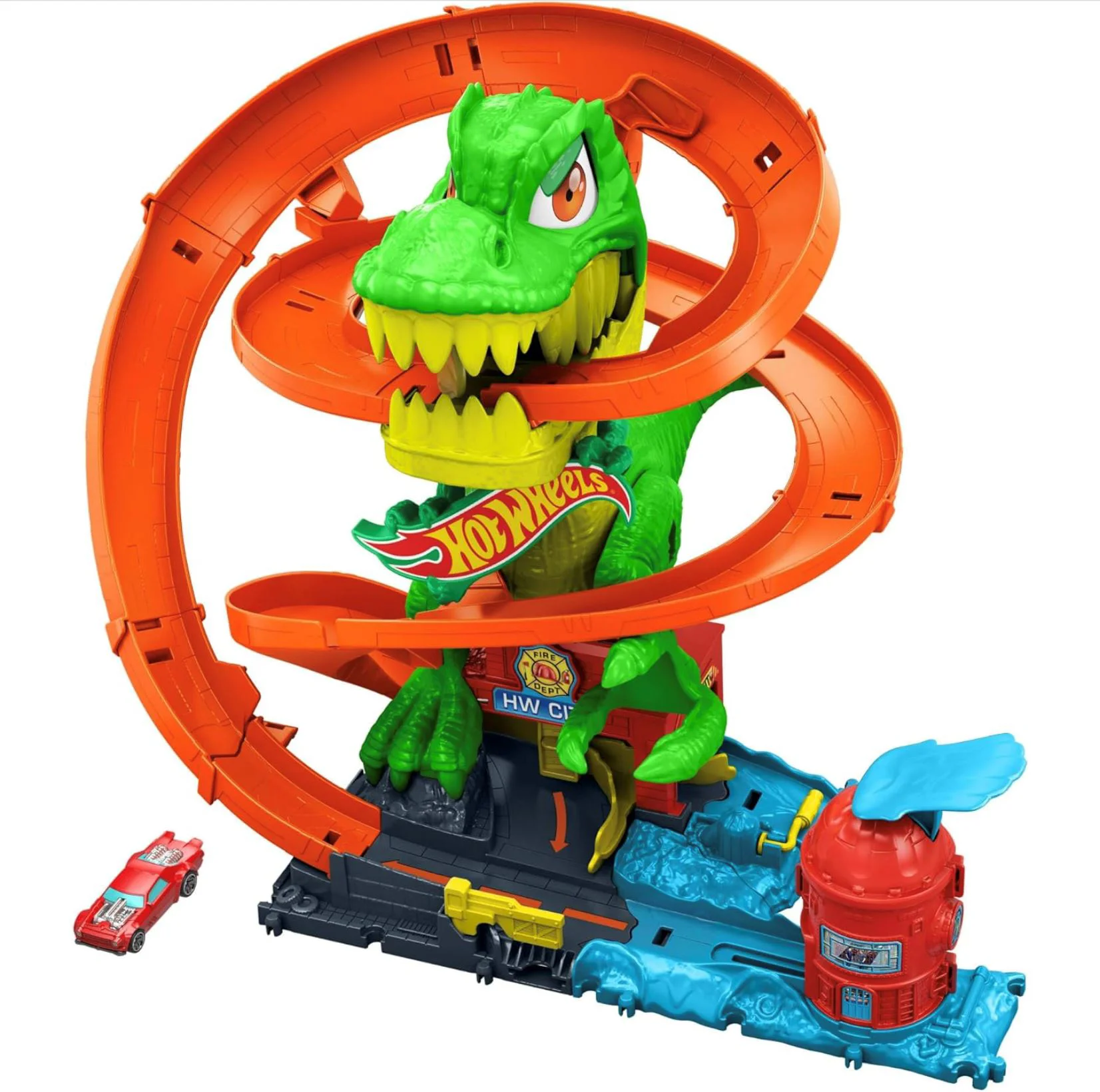 image for Set de joaca Hot Wheels City Atacul T-Rex de foc foto