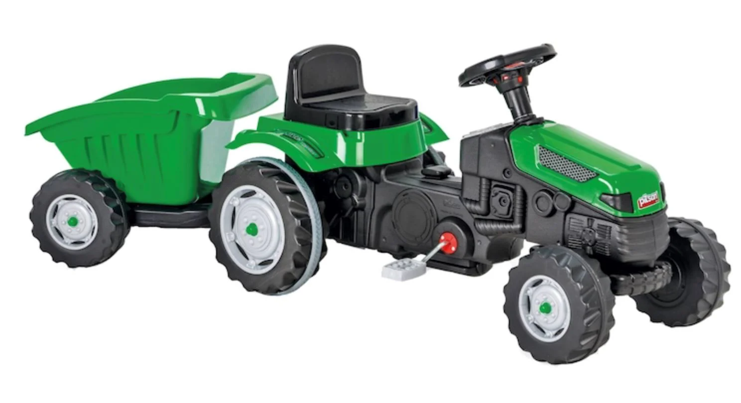 image for Masina Pilsan Tractor cu remorca Active Verde foto