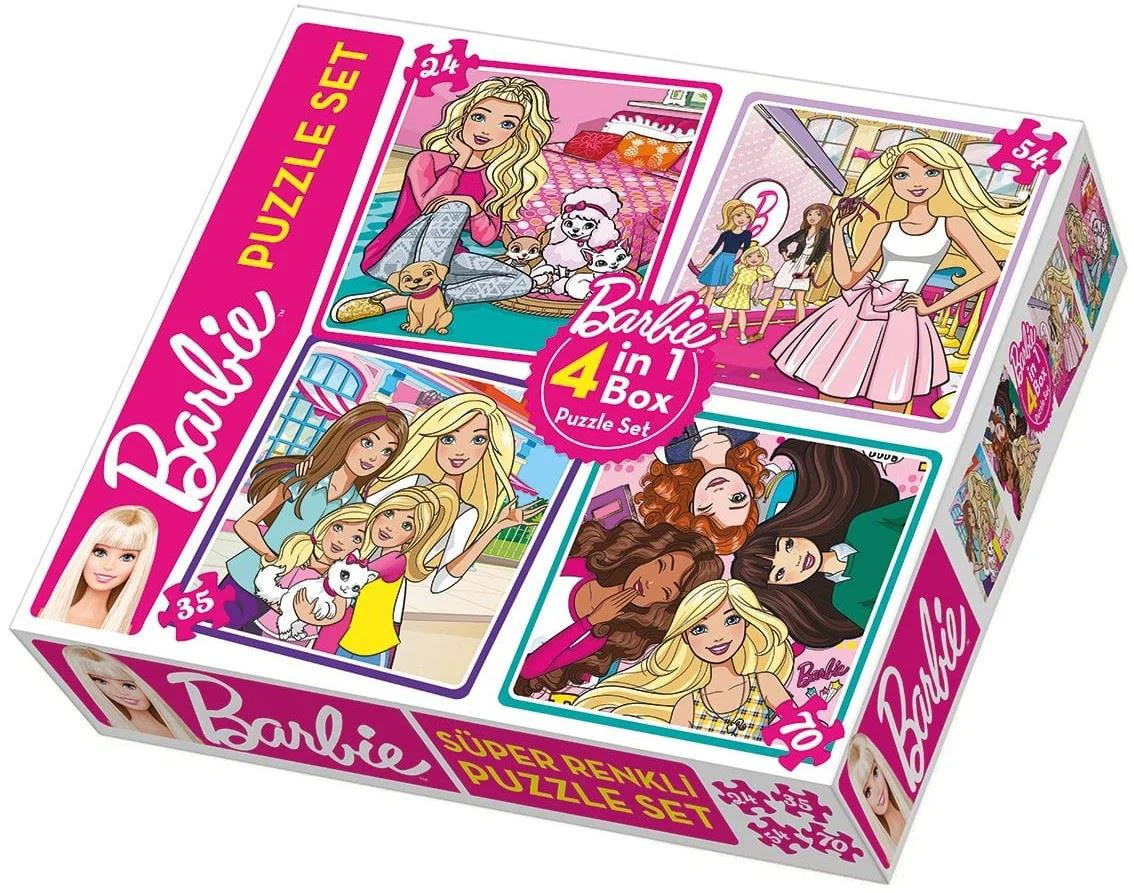 image for Puzzle  4 in 1 Barbie foto