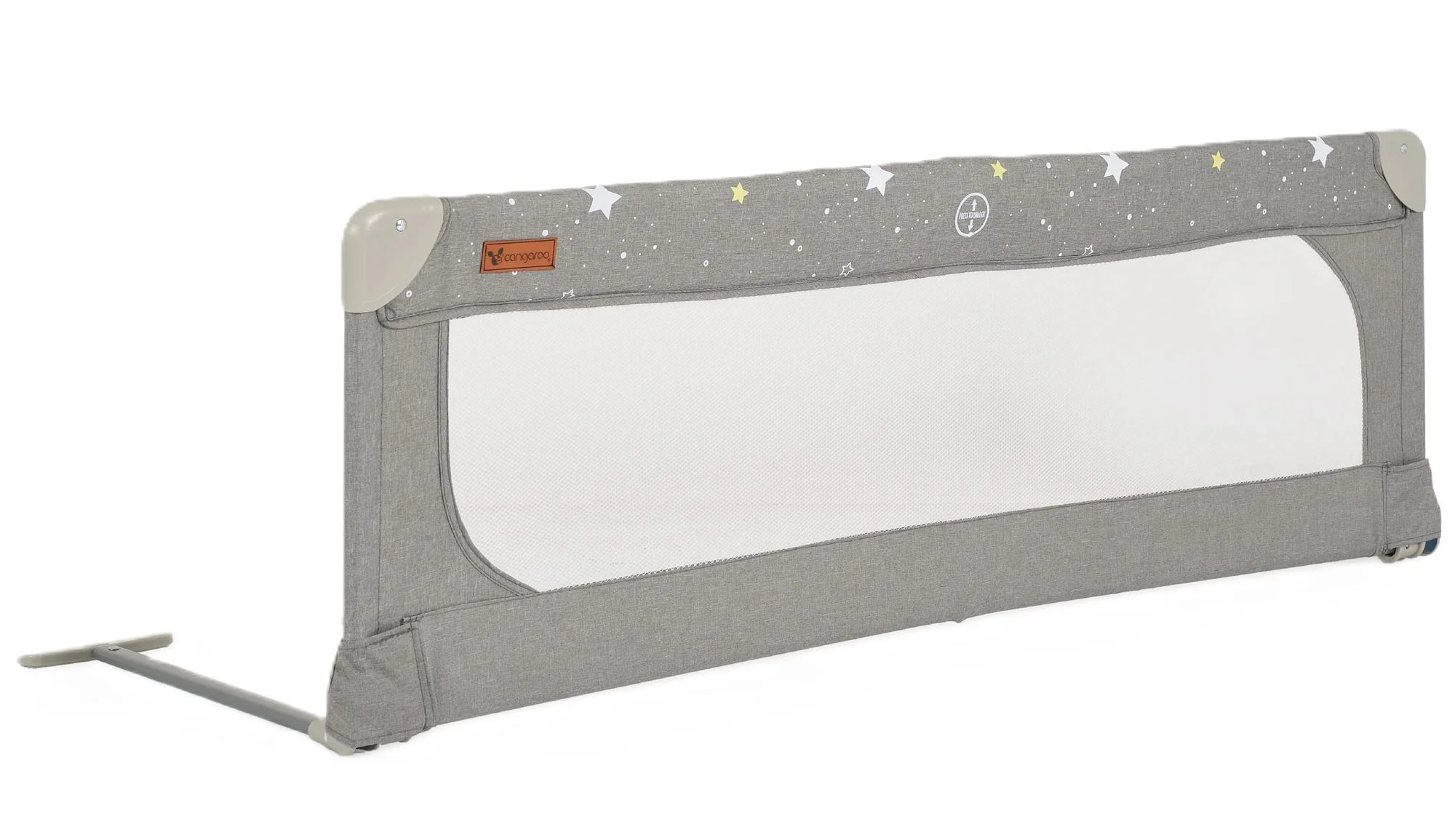 image for Защитный барьер на кровать Moni Linen Gray, 130 см foto