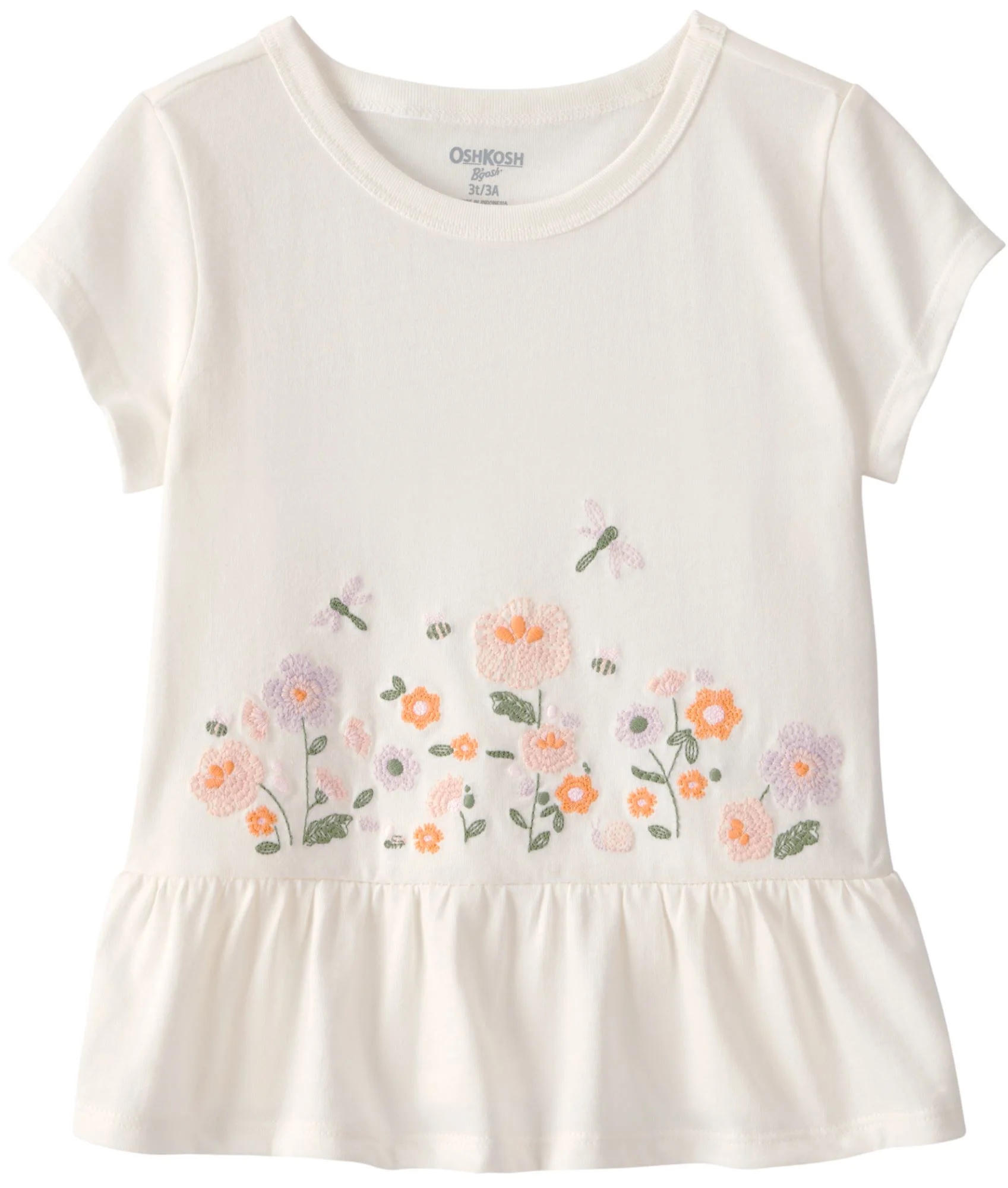 image for OshKosh Топ с цветочной вышивкой Ivory Floral foto