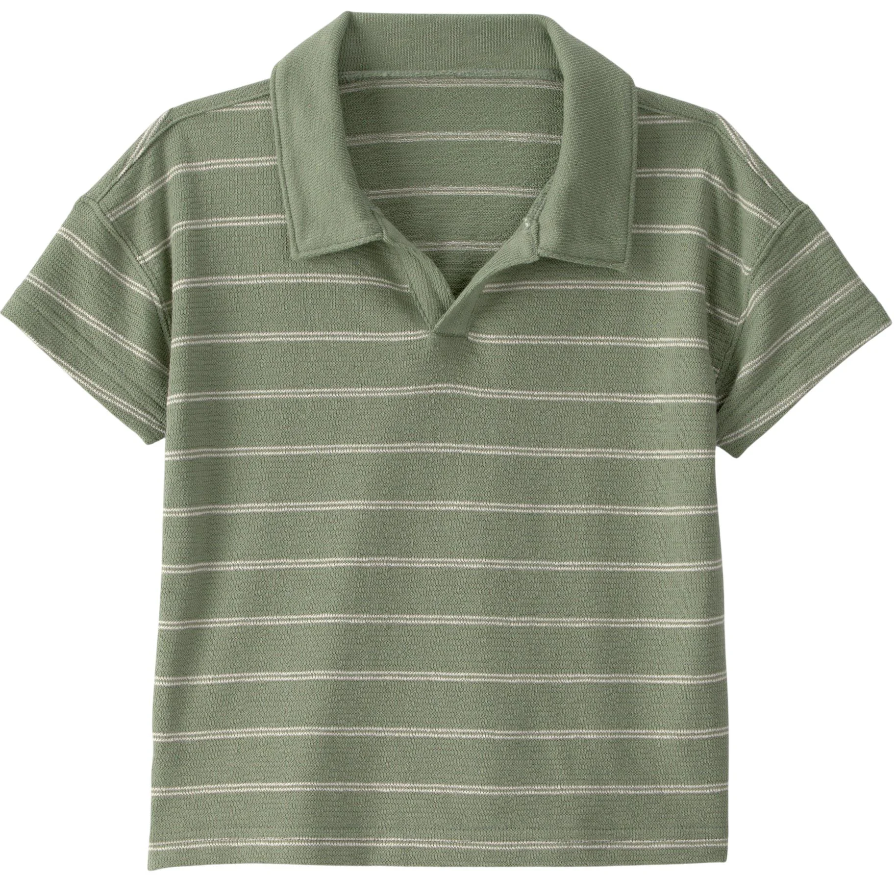 image for OshKosh Поло-футболка Olive Green Stripe foto