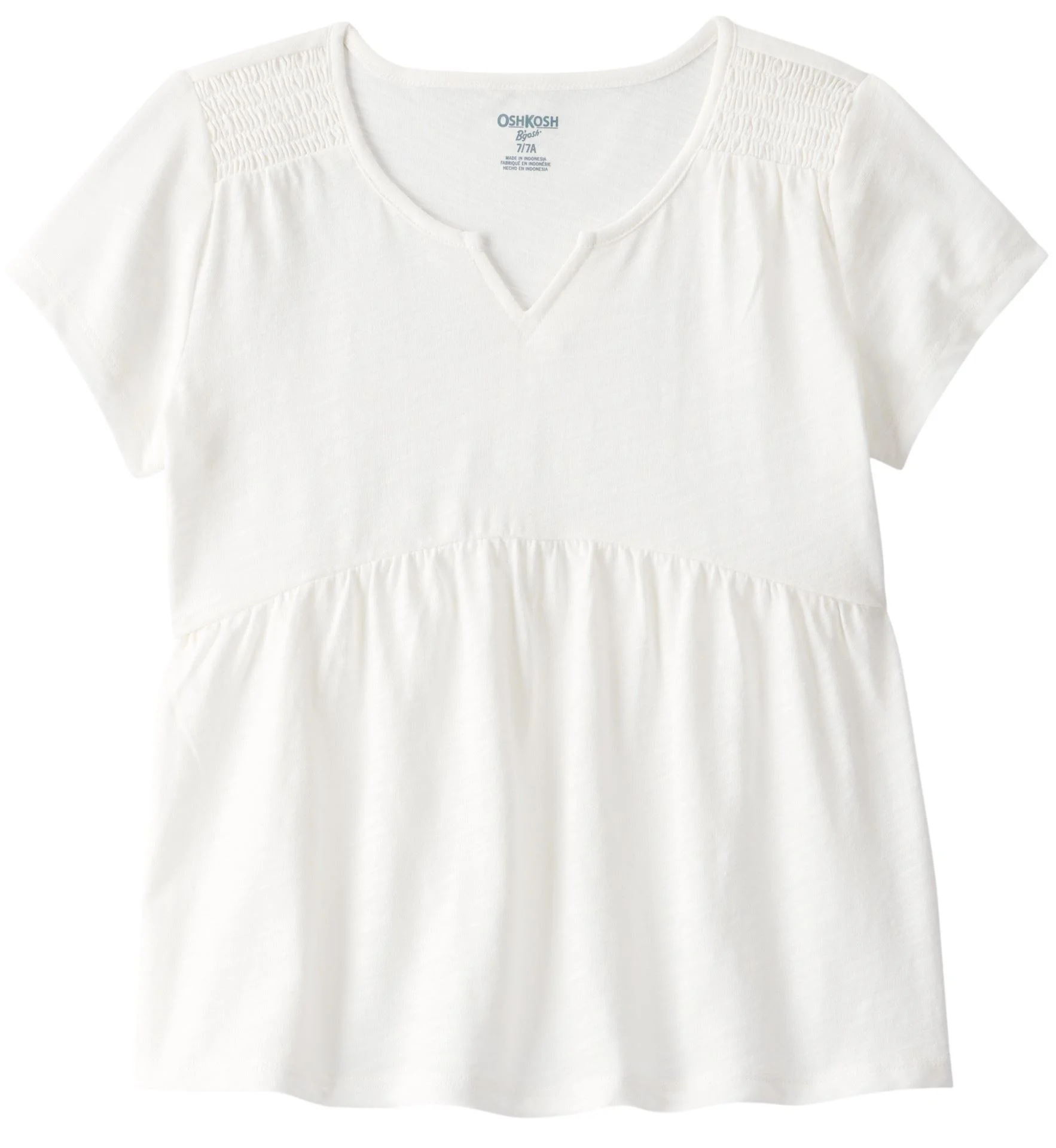 image for OshKosh Top lejer cu maneca scurta White foto
