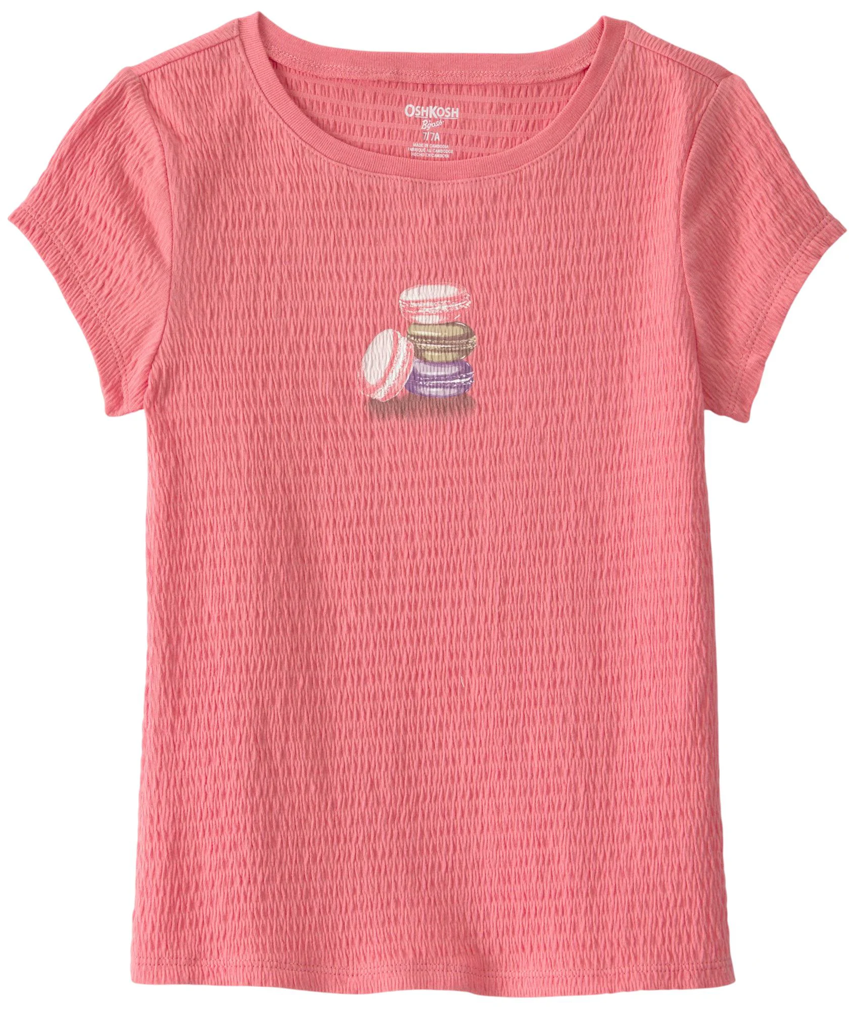 image for OshKosh Tricou cu fronseuri Pink Macaroon foto