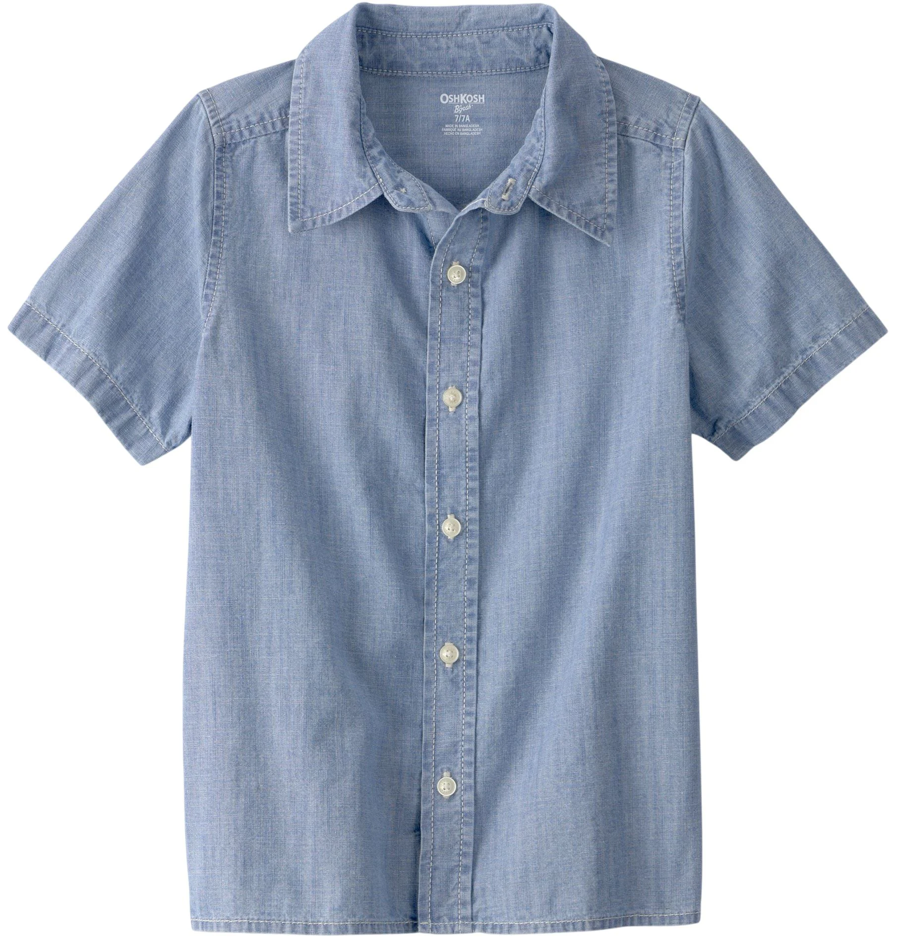 image for OshKosh Рубашка с коротким рукавом Chambray Blue foto