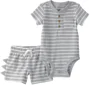 Carter's Set 2 piese Dino Spikes - body si pantaloni scurti foto