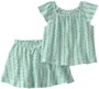 Carter's Set 2 piese Green Vine - tricou si skort foto