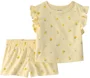 Carter's Set 2 piese Yellow Lemon - tricou si pantaloni scurti foto