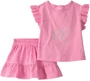Carter's Set 2 piese Pink Flower - tricou si skort foto