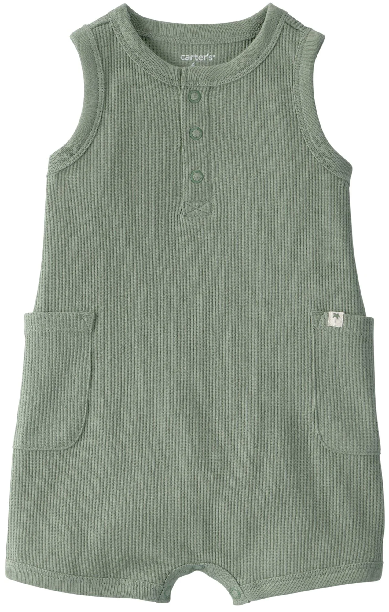 image for Carter's Salopeta scurta Green Thermal foto