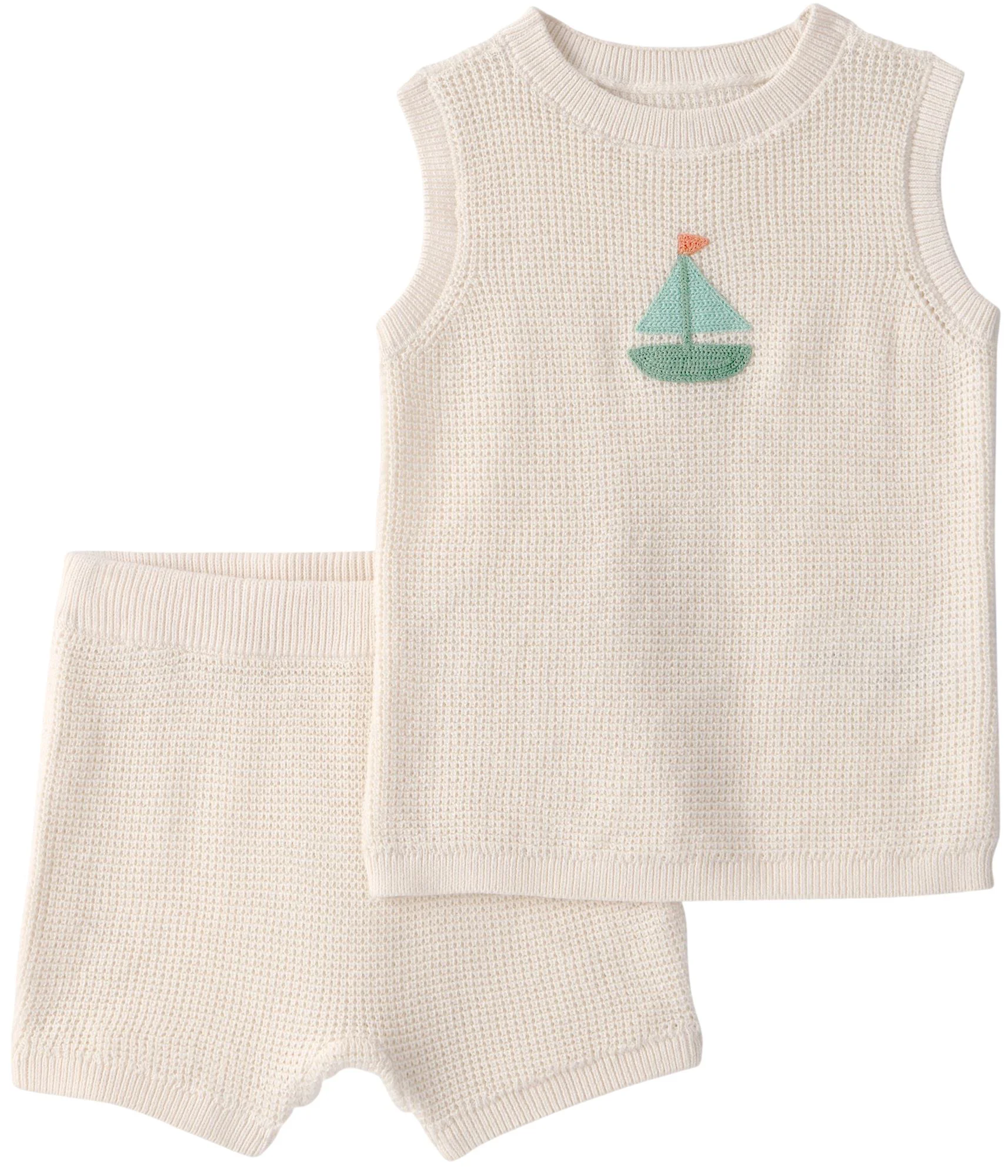 image for Carter's Комплект 2 в 1 Crochet Sail - вязаный топ и шорты foto