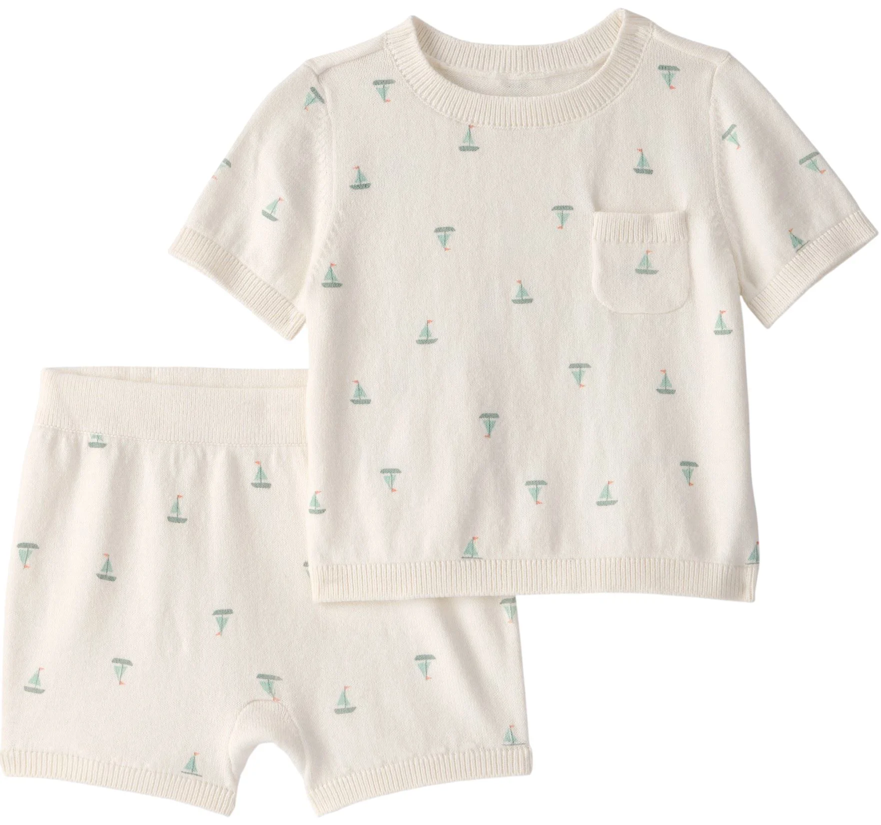 image for Carter's Set 2 piese Mini Sail - tricou si pantaloni scurti foto