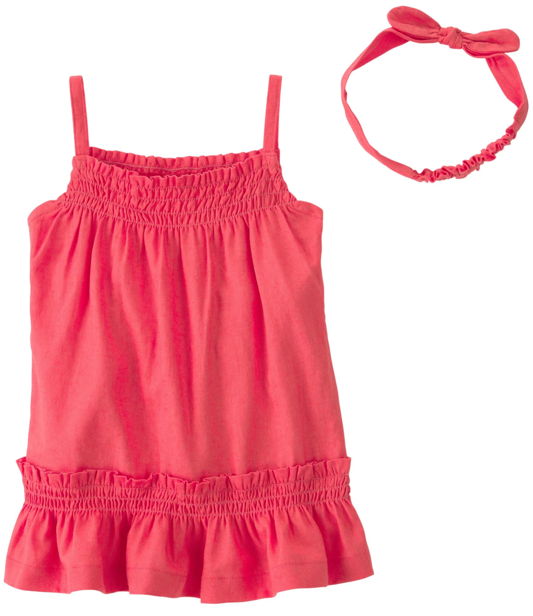 Carter's Set 2 piese Linen Coral - rochita si bentita foto