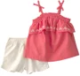 Carter's Set 2 piese Linen Coral Ivory - top si pantaloni scurti foto