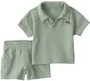 Carter's Set 2 piese Green Collared - tricou si pantaloni scurti foto