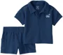 Carter's Set 2 piese Navy Collared - tricou si pantaloni scurti foto
