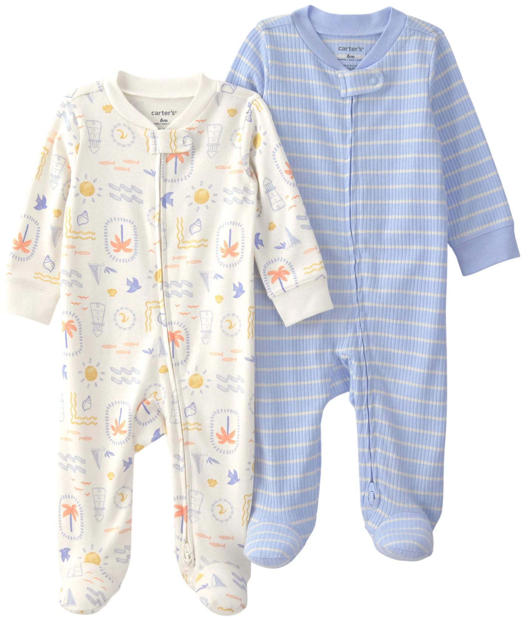 image for Carter's Set 2 pijamale Blue White Santori foto