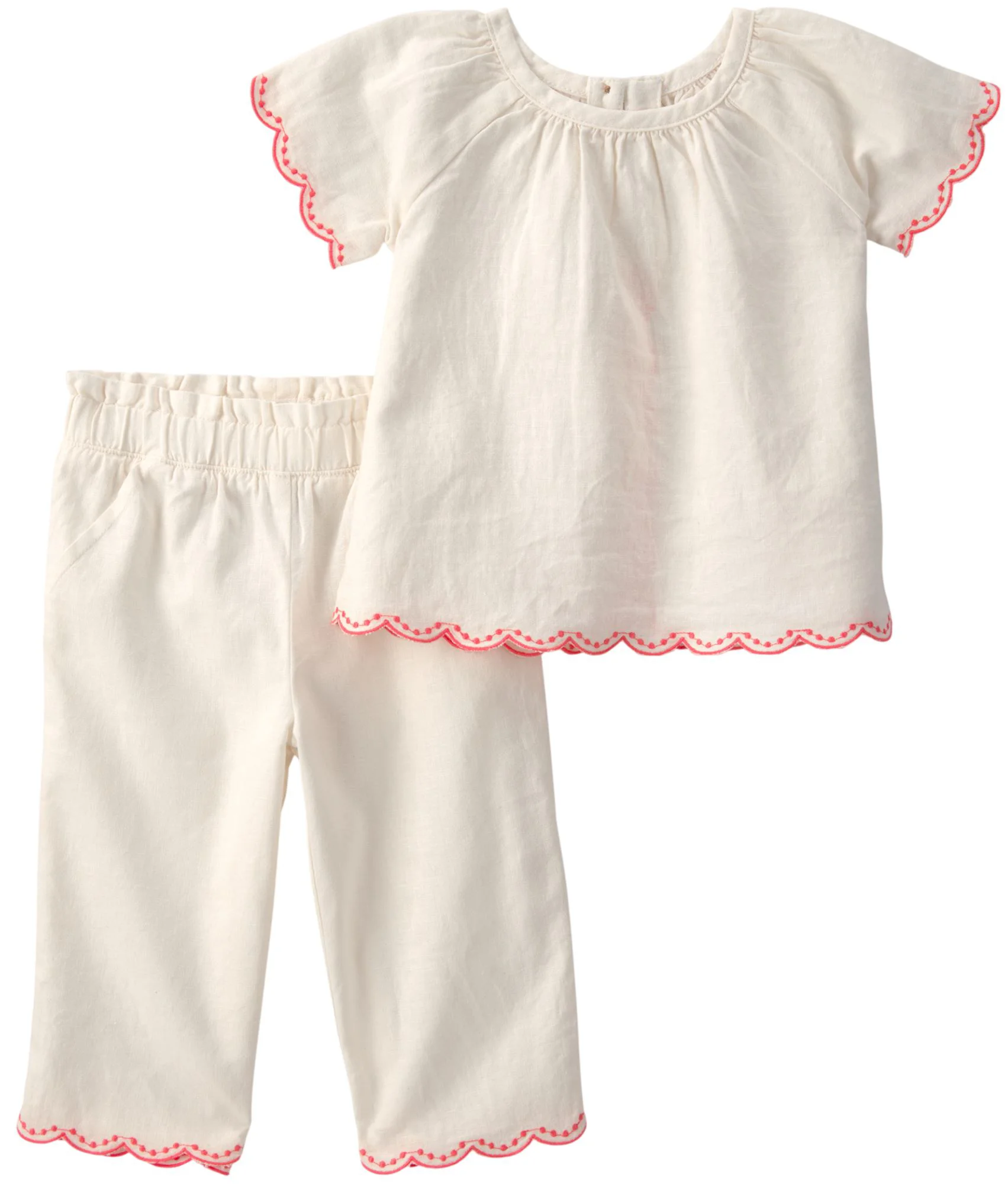 image for Carter's Комплект 2 в 1 Ivory Linen - блуза и штаны foto