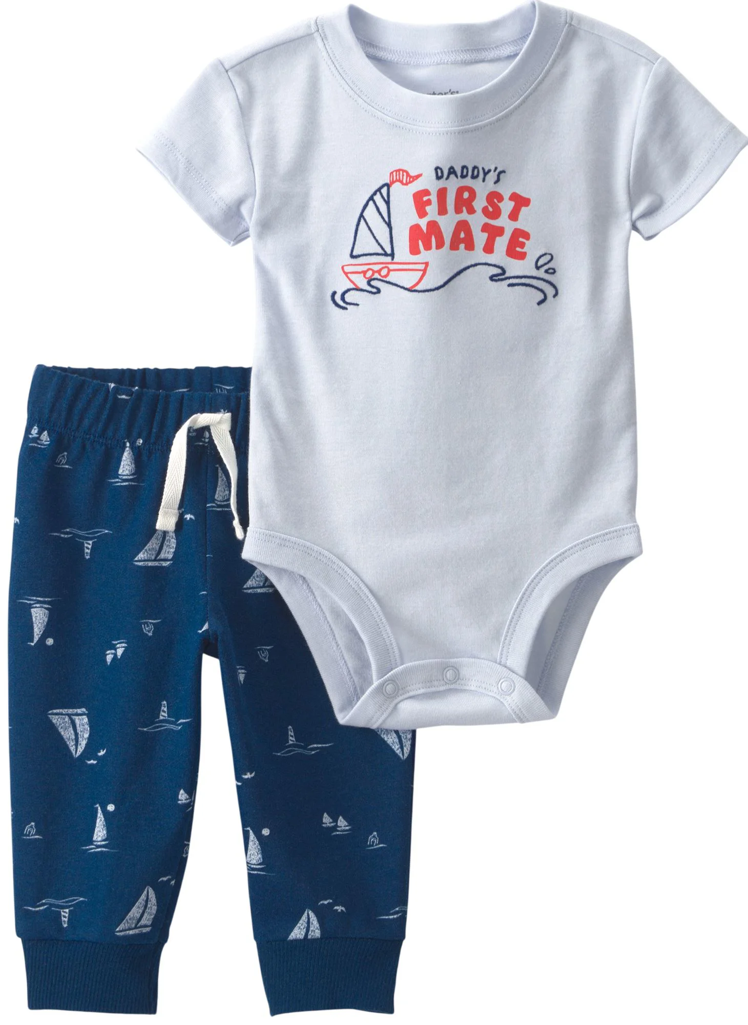 Carter's Set 2 piese Daddy's First Mate - body si pantaloni foto