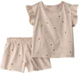 Carter's Комплект 2 в 1 Brown Hearts - футболка и шорты foto