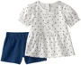 Carter's Set 2 piese White Dots - tricou si pantaloni scurti foto