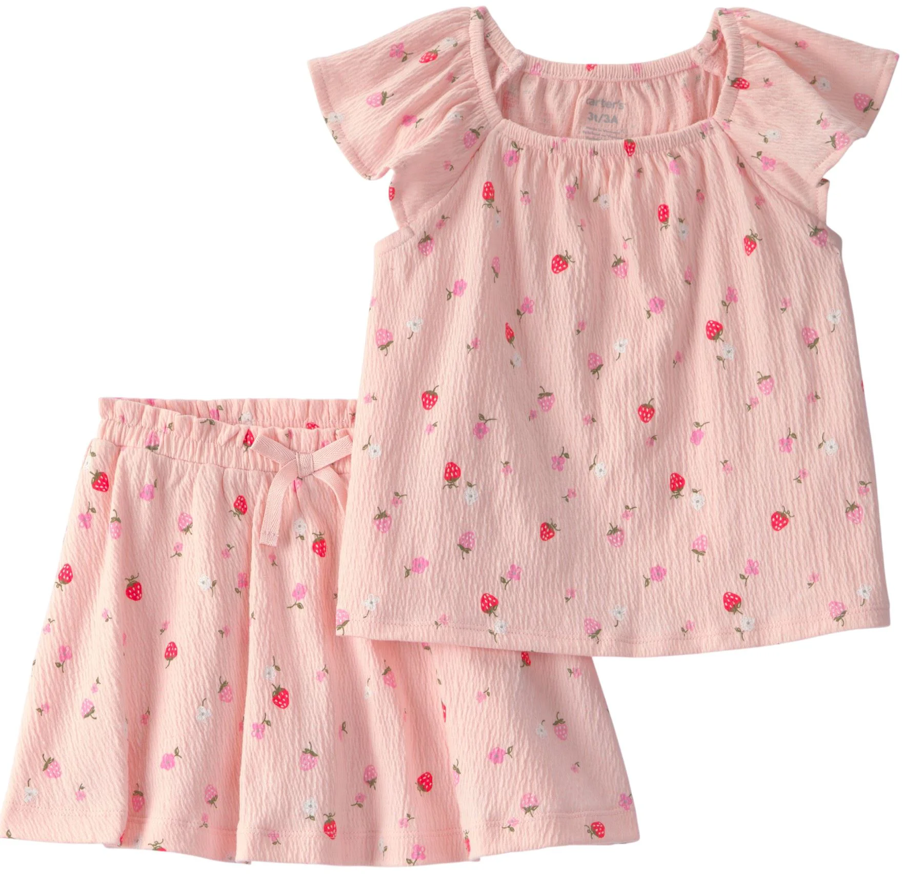 image for Carter's Set 2 piese Pink Berry - tricou si skort foto