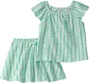 Carter's Set 2 piese Green Vine - tricou si skort foto