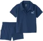 Carter's Комплект 2 в 1 Navy Collared - футболка и шорты foto