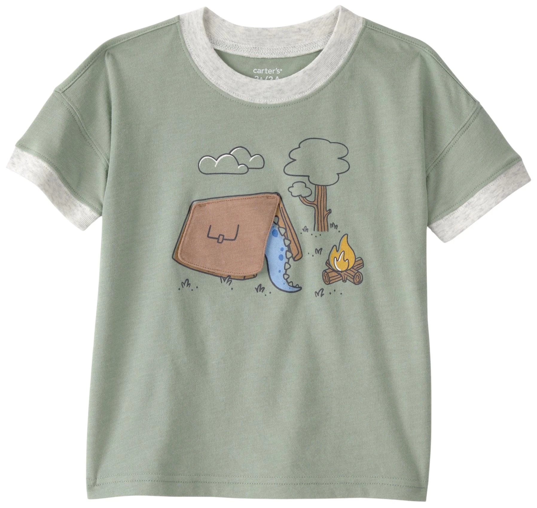 image for Carter's Tricou grafic Camping Dino foto