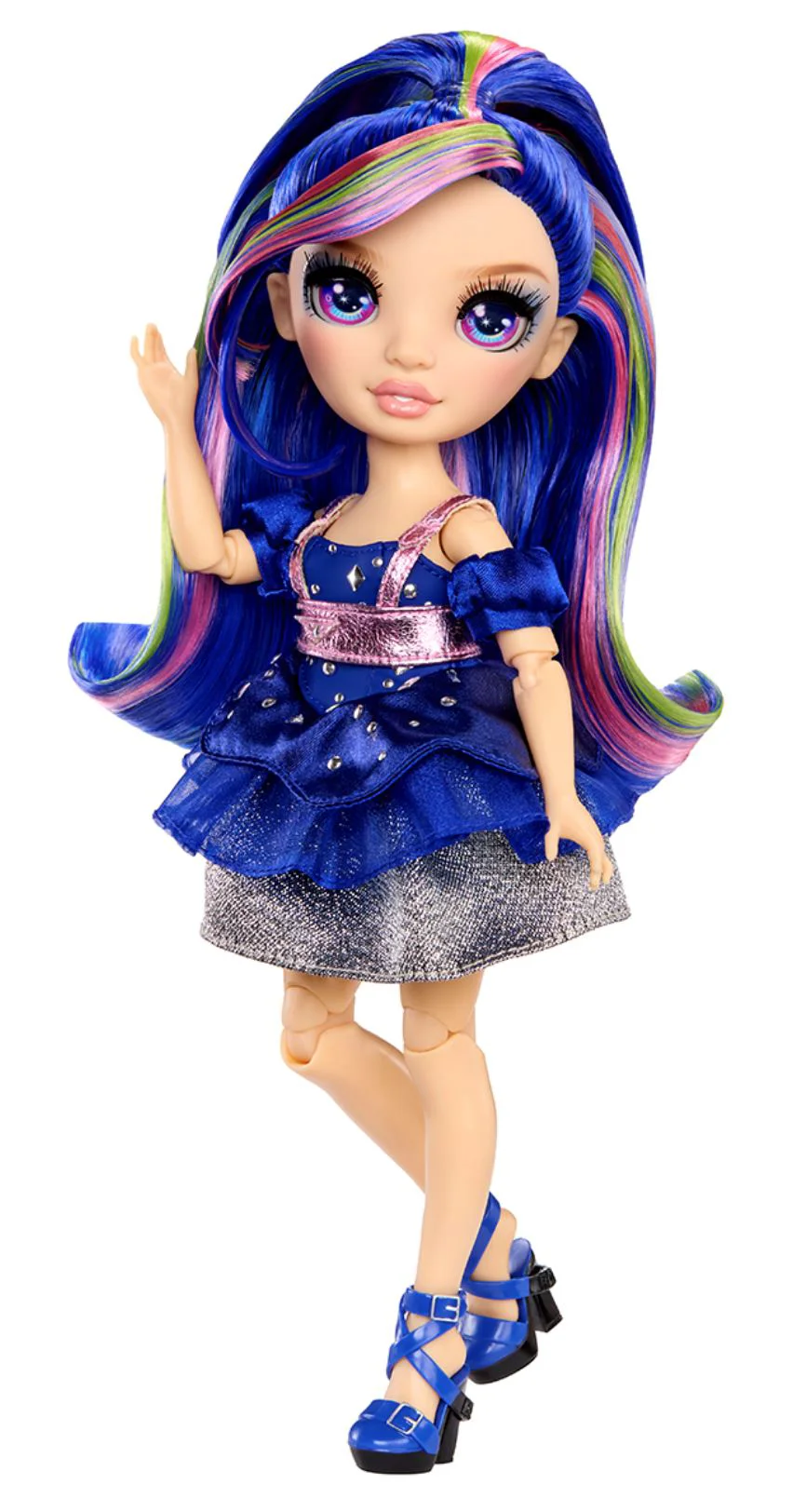 image for Papusa Rainbow High Geneviev seria Be Dazzling Albastru foto
