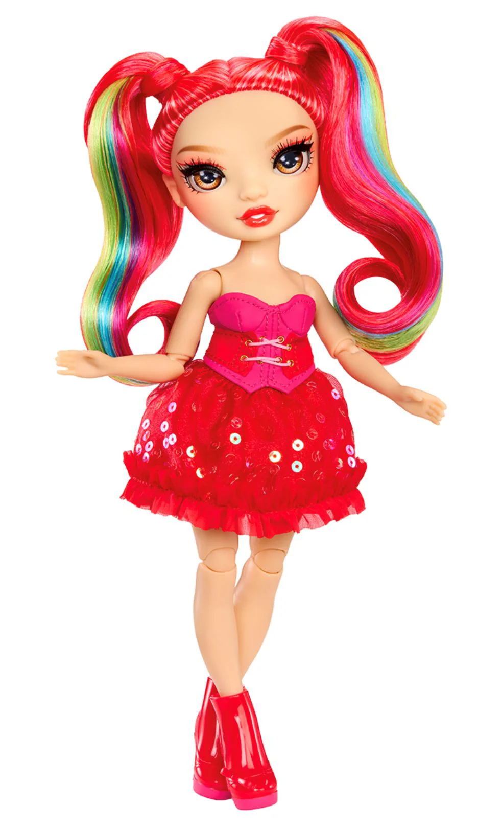 image for Papusa Rainbow High Vivienne Rouge seria Be Dazzling Rosu foto