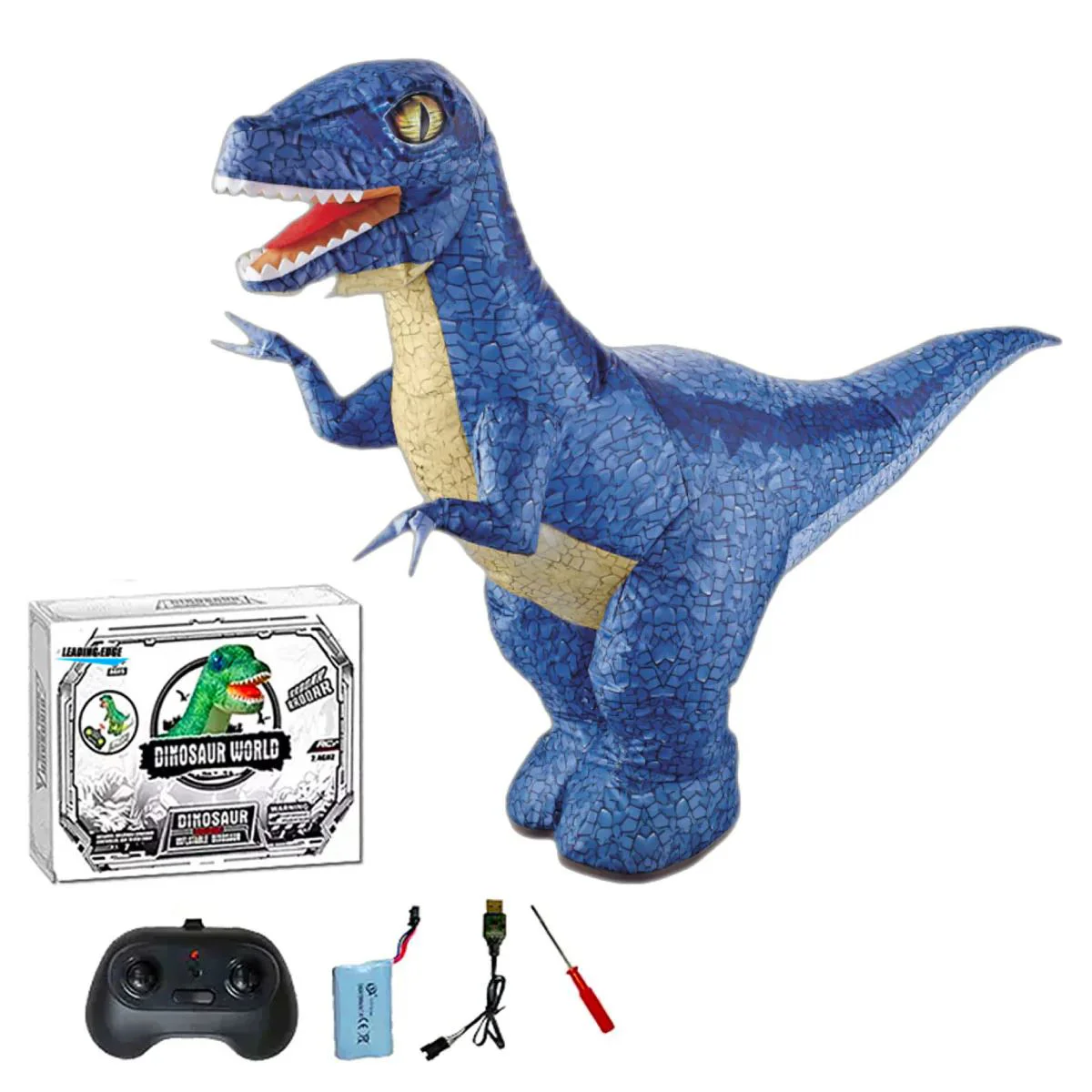 image for Надувной динозавр Dinoster RC с 2 скоростями, 90 см foto