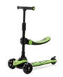 Trotineta 2 in 1 Scooter Lamborghini cu scaun si roti LED, Verde foto