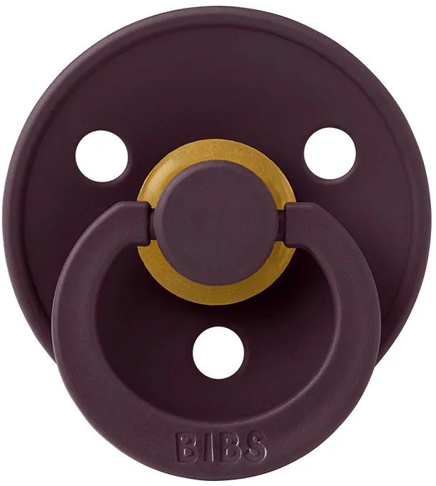 Suzeta rotunda din latex BIBS Colour Plum (0-6 luni) foto