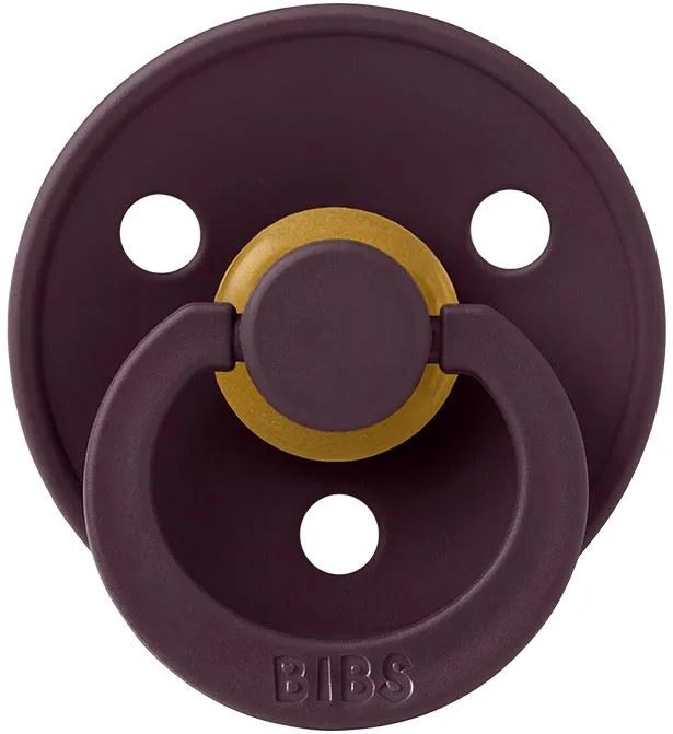 Suzeta rotunda din latex BIBS Colour Plum (6-18 luni) foto