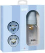 Подарочный набор бутылочка + 2 круглые латексные пустышки BIBS Baby Sprinkle Baby Blue foto