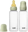 Set 2 biberoane din plastic BIBS Sage cu tetina din latex flux mediu, 270 ml foto