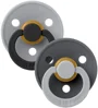 Set 2 suzete rotunde din latex BIBS Studio Colour Cloud Iron mix (6-18 luni) foto