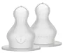 Set 2 tetine din silicon pentru biberon BIBS cu flux dens foto