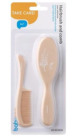 image for Щётка и гребень для волос Babyono Beige foto