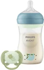 Набор пластиковая бутылочка Philips Avent Natural Response антиколиковая + пустышка Ultra Air Night foto