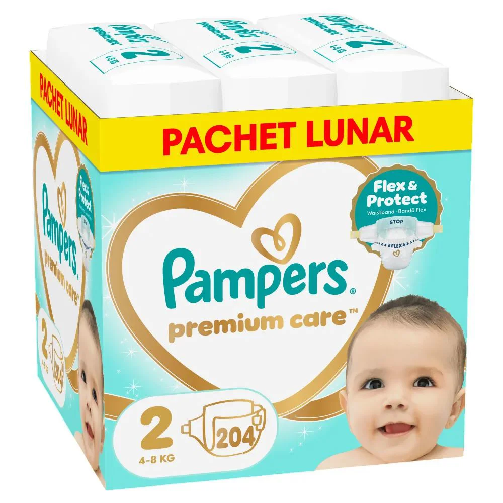 image for Scutece Pampers Premium Care 2 XXL Box (4-8 kg), 204 buc. foto